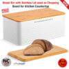Bread Bin With Bamboo Lid Used As Chopping Board Product Image Nice N Cheap Variety Store