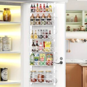 6 Tier Adjustable Baskets Over Door Pantry Organiser – Nice N Cheap Variety Store 6 Tier Adjustable Baskets Over Door Pantry Organiser - Image 9