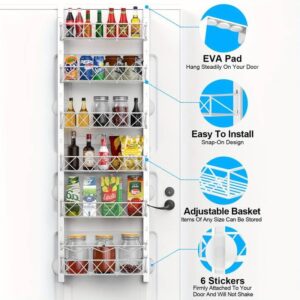 6 Tier Adjustable Baskets Over Door Pantry Organiser – Nice N Cheap Variety Store 6 Tier Adjustable Baskets Over Door Pantry Organiser - Image 4