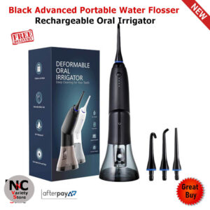 Black Advanced Portable Water Flosser