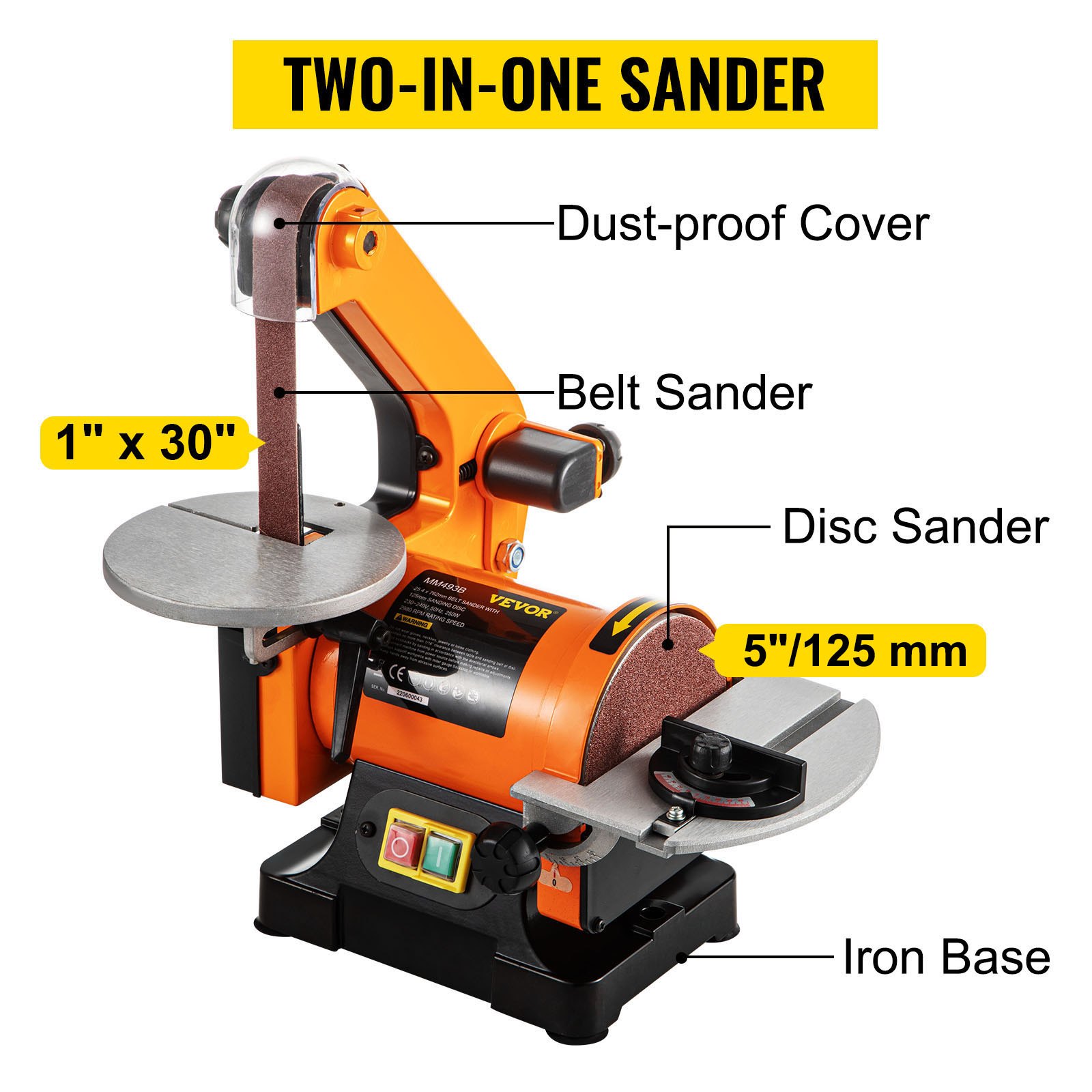 Vevor Belt Sander 300W Grinder Sander 1 X 30 Inch – Nice N Cheap Variety Store Vevor Belt Sander 300W Grinder Sander 1 X 30 Inch - Image 3