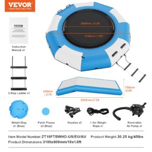 Vevor Inflatable Water Bouncer, 10Ft - Image 8
