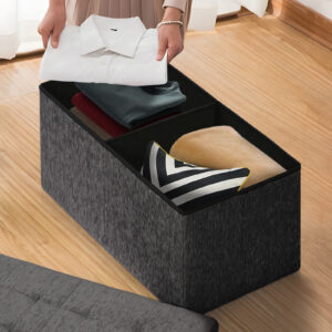 Foldable Storage Ottoman - Flip Lid Side Table – Nice N Cheap Variety Store Foldable Storage Ottoman - Flip Lid Side Table - Image 4
