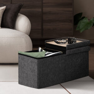 Foldable Storage Ottoman - Flip Lid Side Table – Nice N Cheap Variety Store Foldable Storage Ottoman - Flip Lid Side Table - Image 5