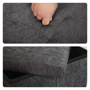 Foldable Storage Ottoman - Flip Lid Side Table – Nice N Cheap Variety Store Foldable Storage Ottoman - Flip Lid Side Table - Image 8