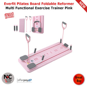 Everfit Pilates Board Foldable Exercise Trainer Pink