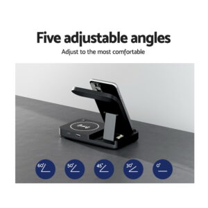 Devanti 4-In-1 Wireless Charger Station For Phone Black – Nice N Cheap Variety Store Devanti 4-In-1 Wireless Charger Station For Phone Black - Image 7
