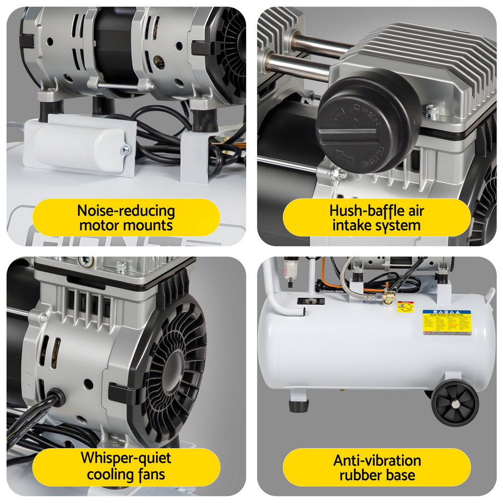 Giantz 30L Quiet Air Compressor | Oil-Free Tyre Inflator – Nice N Cheap Variety Store 30L Air Compressor