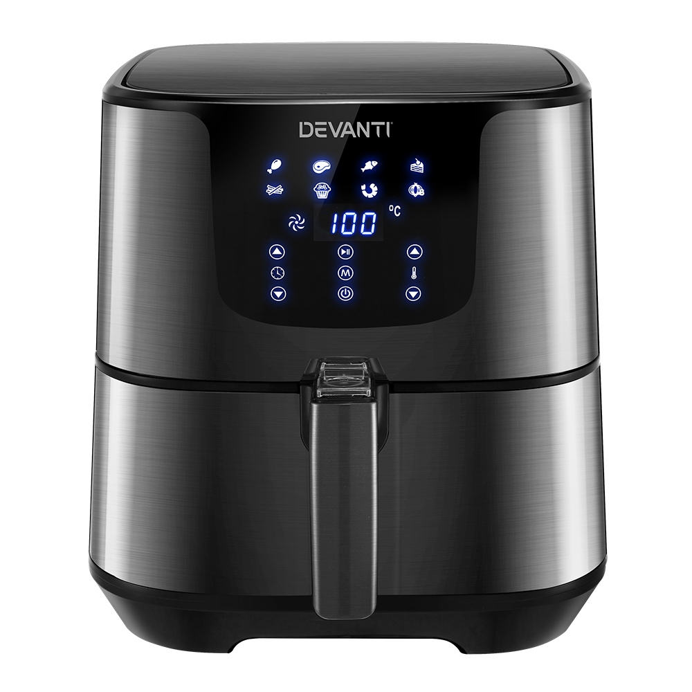 Devanti Air Fryer 7L Lcd Fryers Black – Nice N Cheap Variety Store Devanti Air Fryer 7L Lcd Fryers Black - Image 7