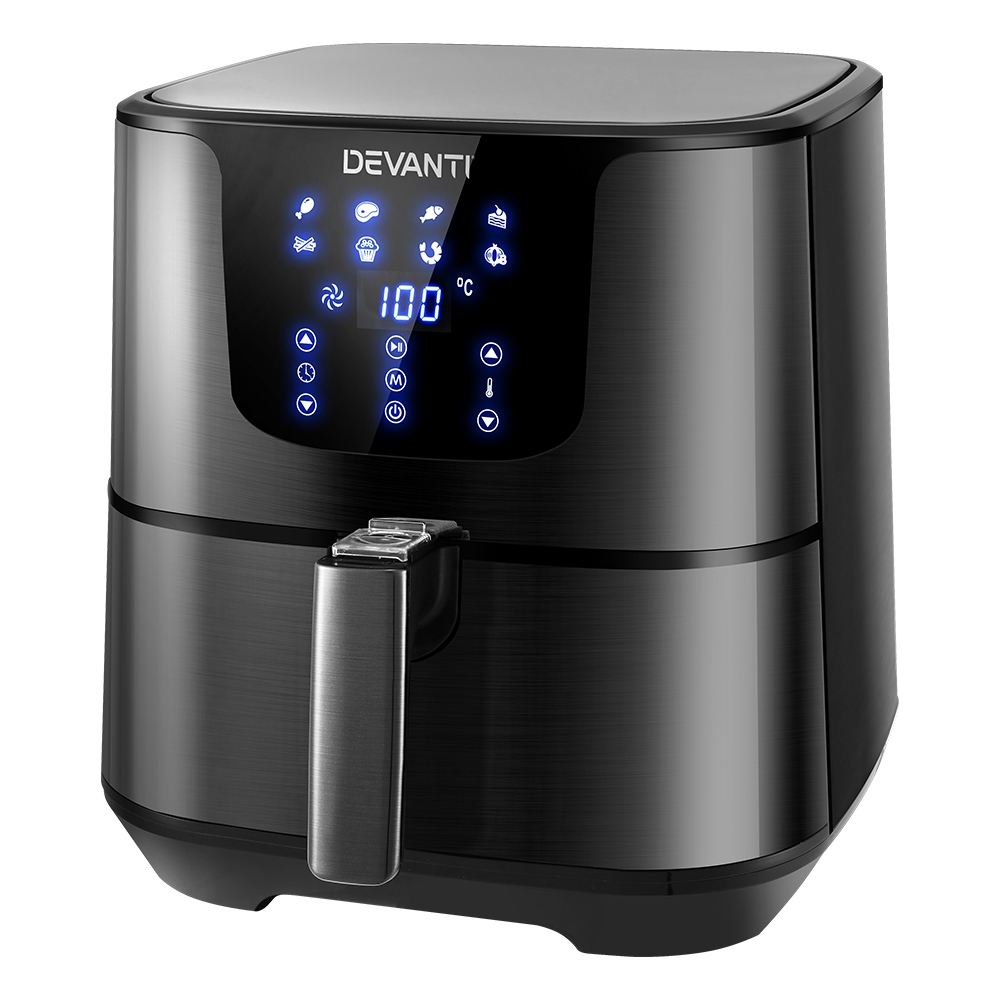 Devanti Air Fryer 7L Lcd Fryers Black – Nice N Cheap Variety Store Devanti Air Fryer 7L Lcd Fryers Black - Image 3