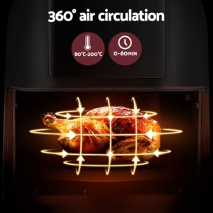 Devanti Air Fryer 8L Lcd Fryers – Nice N Cheap Variety Store Devanti Air Fryer 8L Lcd Fryers - Image 4