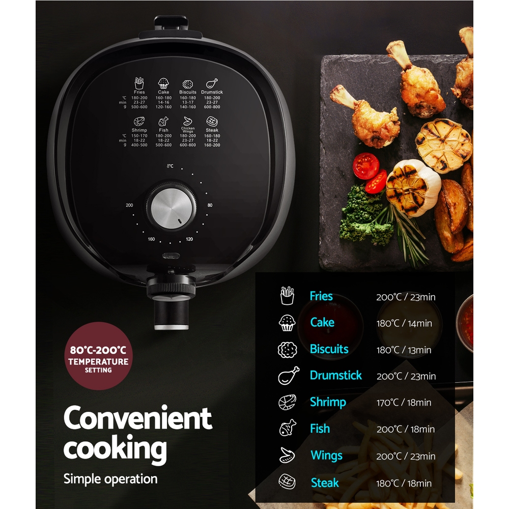 Devanti Air Fryer 2.5L Knob Fryers – Nice N Cheap Variety Store Devanti Air Fryer 2.5L Knob Fryers - Image 4