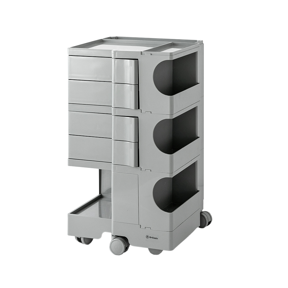 Artissin Storage Trolley Bedside Table 5 Tier Cart Boby Replica Grey – Nice N Cheap Variety Store Artissin Storage Trolley Bedside Table 5 Tier Cart Boby Replica Grey