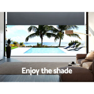 Instahut 2.4X2.5M Outdoor Blinds Awning Roll Down Canopy Retractable Outdoor Blinds Window Shade Grey – Nice N Cheap Variety Store Instahut 2.4X2.5M Outdoor Blinds Awning Roll Down Canopy Retractable Outdoor Blinds Window Shade Grey - Image 5