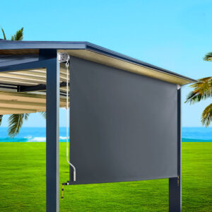 Instahut 2.4X2.5M Outdoor Blinds Awning Roll Down Canopy Retractable Outdoor Blinds Window Shade Grey – Nice N Cheap Variety Store Instahut 2.4X2.5M Outdoor Blinds Awning Roll Down Canopy Retractable Outdoor Blinds Window Shade Grey - Image 8