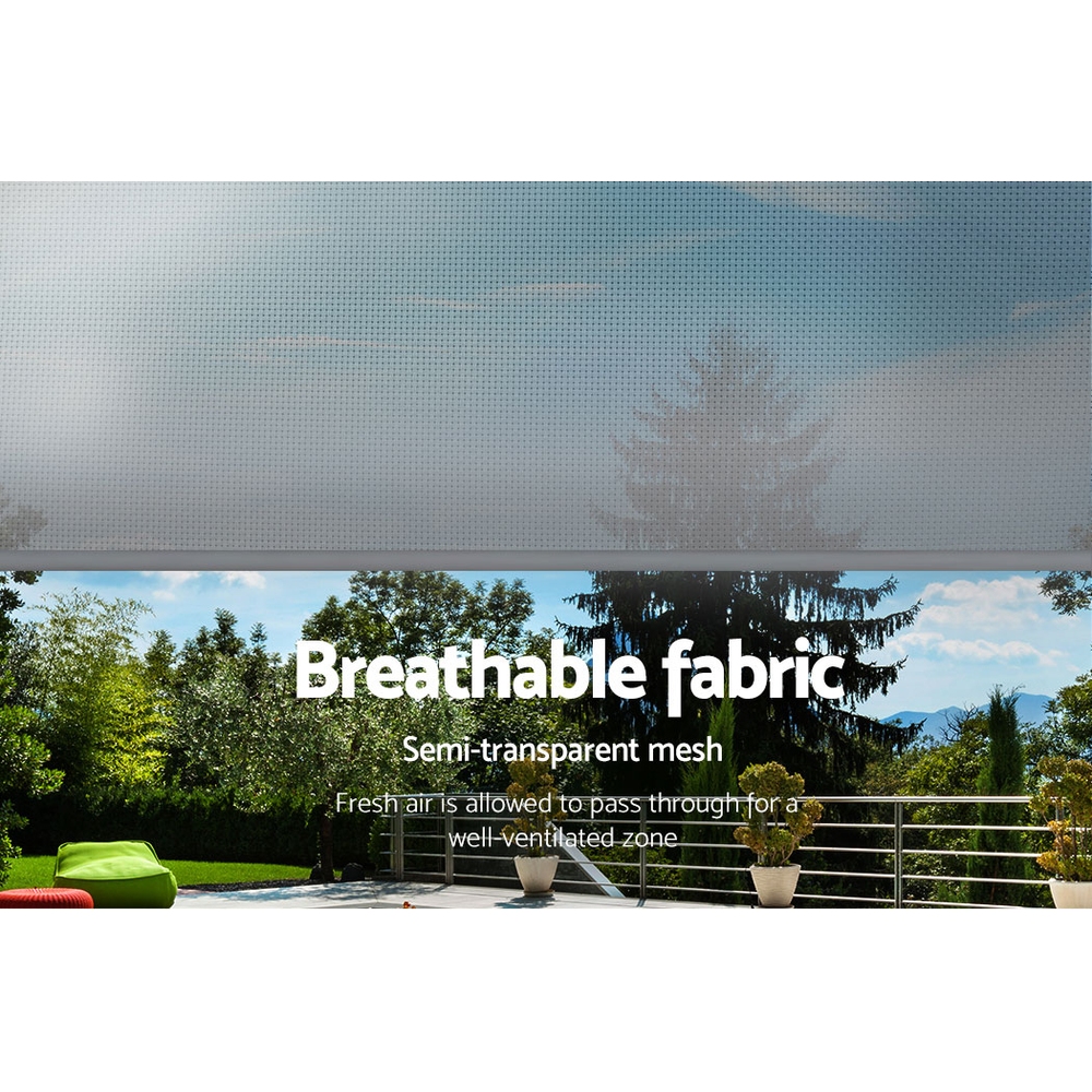 Instahut 3X2.5M Outdoor Blinds Awning Roll Down Screen Fabric Blinds Outdoor Window Shade Grey – Nice N Cheap Variety Store Instahut 3X2.5M Outdoor Blinds Awning Roll Down Screen Fabric Blinds Outdoor Window Shade Grey - Image 6