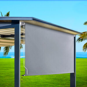Instahut 3X2.5M Outdoor Blinds Awning Roll Down Screen Fabric Blinds Outdoor Window Shade Grey – Nice N Cheap Variety Store Instahut 3X2.5M Outdoor Blinds Awning Roll Down Screen Fabric Blinds Outdoor Window Shade Grey - Image 8