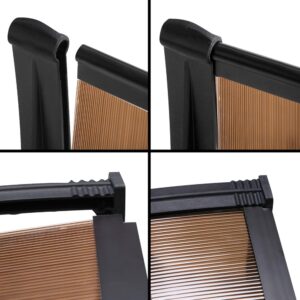 Instahut Window Door Awning 1Mx3M Brown - Image 5