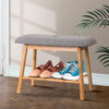Artiss Shoe Rack Shoe Bench Fabric Seat 2 Pairs Product Image Nice N Cheap Variety Store
