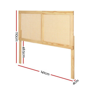 Rattan Double Headboard