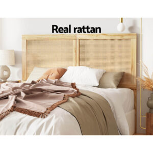 Rattan Double Headboard