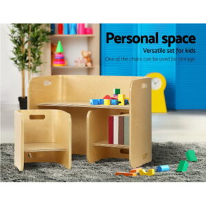 Keezi 3Pcs Kids Table And Chairs Set Multifunctional Storage Desk – Nice N Cheap Variety Store Keezi 3Pcs Kids Table And Chairs Set Multifunctional Storage Desk - Image 4
