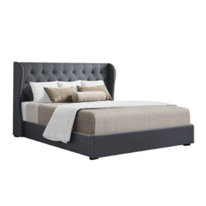 Artiss King Size Gas Lift Bed Frame - Charcoal Issa – Nice N Cheap Variety Store King Size Gas Lift Bed