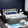 Artiss Bed Frame King Size Gas Lift Grey Issa Product Image Nice N Cheap Variety Store