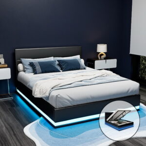 Double Gas Lift Bed Frame