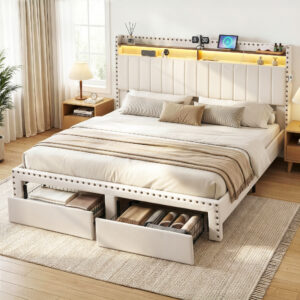 King Upholstered Bed Frame