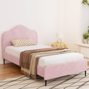 King Single Velvet Bed Frame