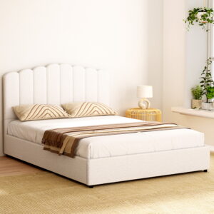Queen Boucle Bed Frame