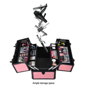 Embellir Portable Cosmetic Beauty Makeup Case - Diamond Pink - Image 6