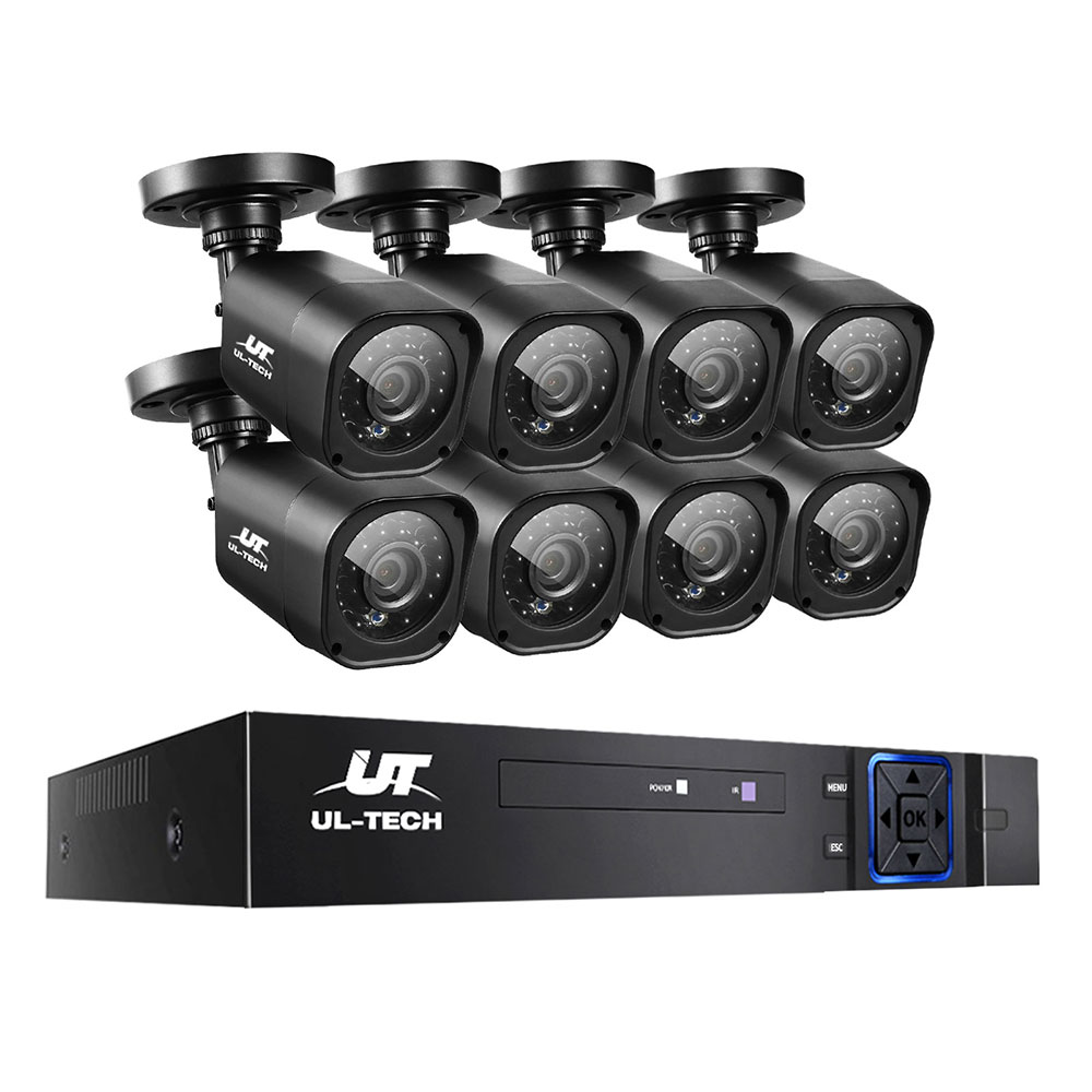 Ul-Tech 1080P Security Camera System 8Ch Dvr 8 Square Cams – Nice N Cheap Variety Store Ul-Tech 1080P Security Camera System With 8-Channel Dvr And 8 Square Cameras