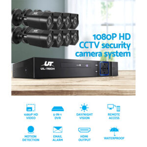Ul-Tech 1080P Security Camera System 8Ch Dvr 8 Square Cams – Nice N Cheap Variety Store Ul-Tech 1080P Security Camera System 8Ch Dvr 8 Square Cams - Image 4