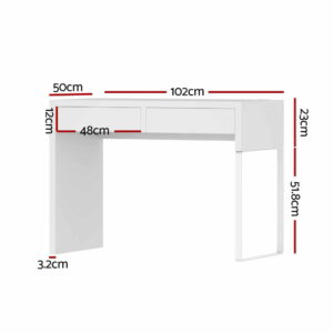 Artiss Computer Desk With Drawers - White – Nice N Cheap Variety Store Computer Desk White
