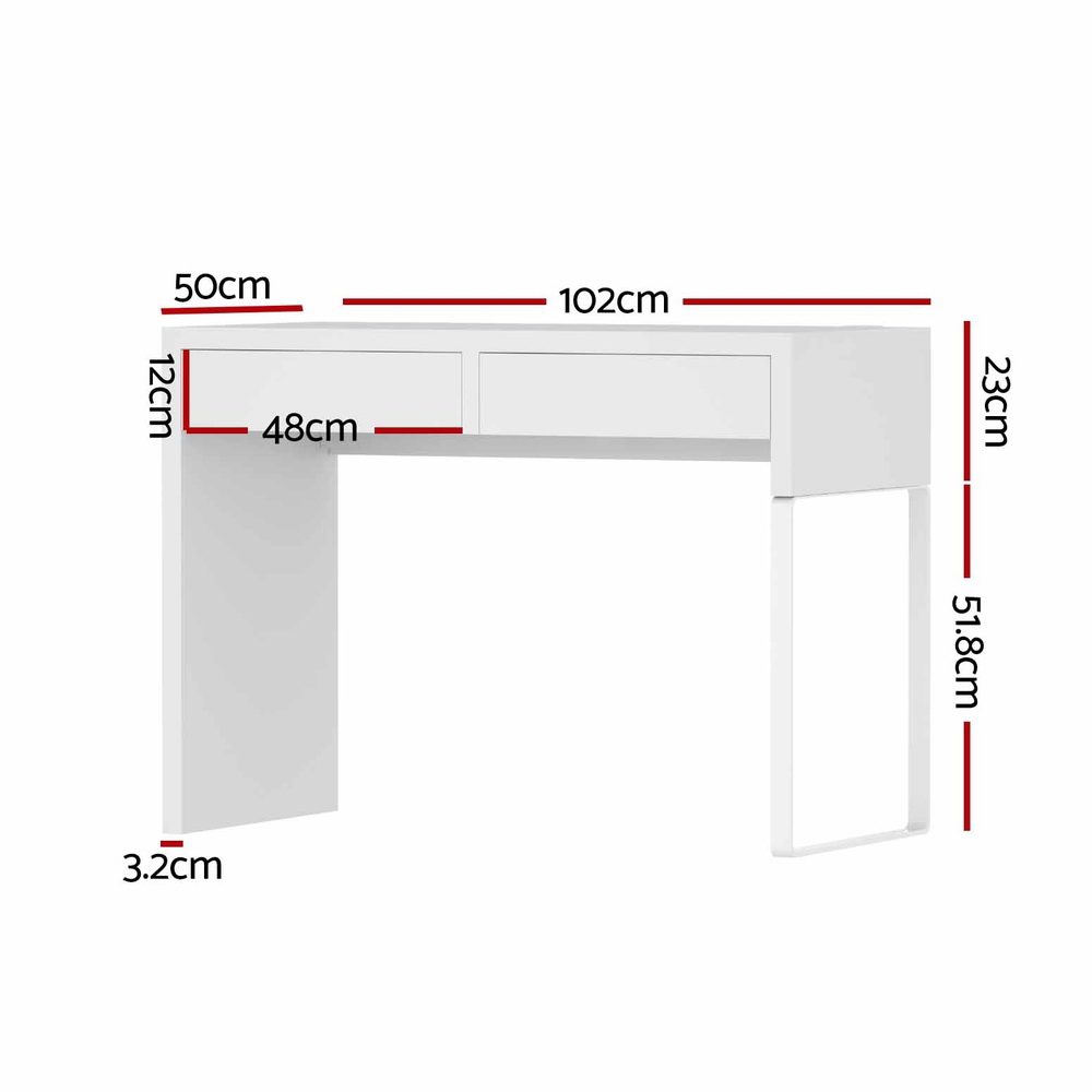 Artiss Computer Desk With Drawers - White – Nice N Cheap Variety Store Computer Desk White