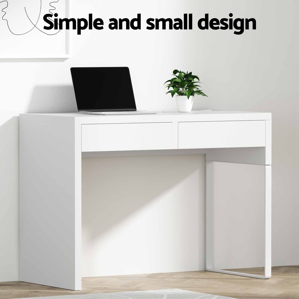 Artiss Computer Desk With Drawers - White – Nice N Cheap Variety Store Computer Desk White