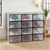 Artiss Stackable Shoe Boxes – Set Of 12 Black – Nice N Cheap Variety Store Stackable Shoe Boxes