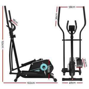 Everfit Exercise Bike Elliptical Cross Trainer Home Gym Fitness Machine Magnetic - Image 2