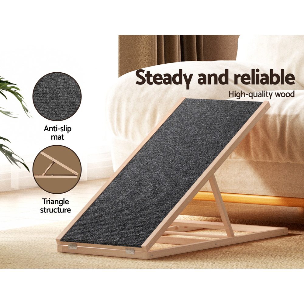 I.pet Dog Ramp 100Cm Adjustable Wooden Steps – Nice N Cheap Variety Store Dog Ramp 100Cm