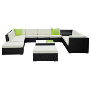 Gardeon 13-Piece Outdoor Wicker Sofa Set – Nice N Cheap Variety Store Outdoor Wicker Sofa Set