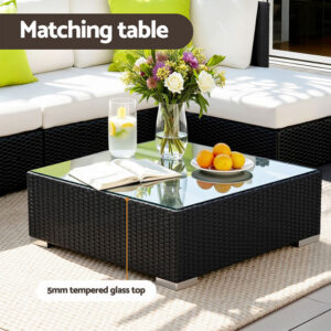 Gardeon 13-Piece Outdoor Wicker Sofa Set – Nice N Cheap Variety Store Outdoor Wicker Sofa Set