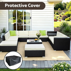 Gardeon 13-Piece Outdoor Wicker Sofa Set – Nice N Cheap Variety Store Outdoor Wicker Sofa Set