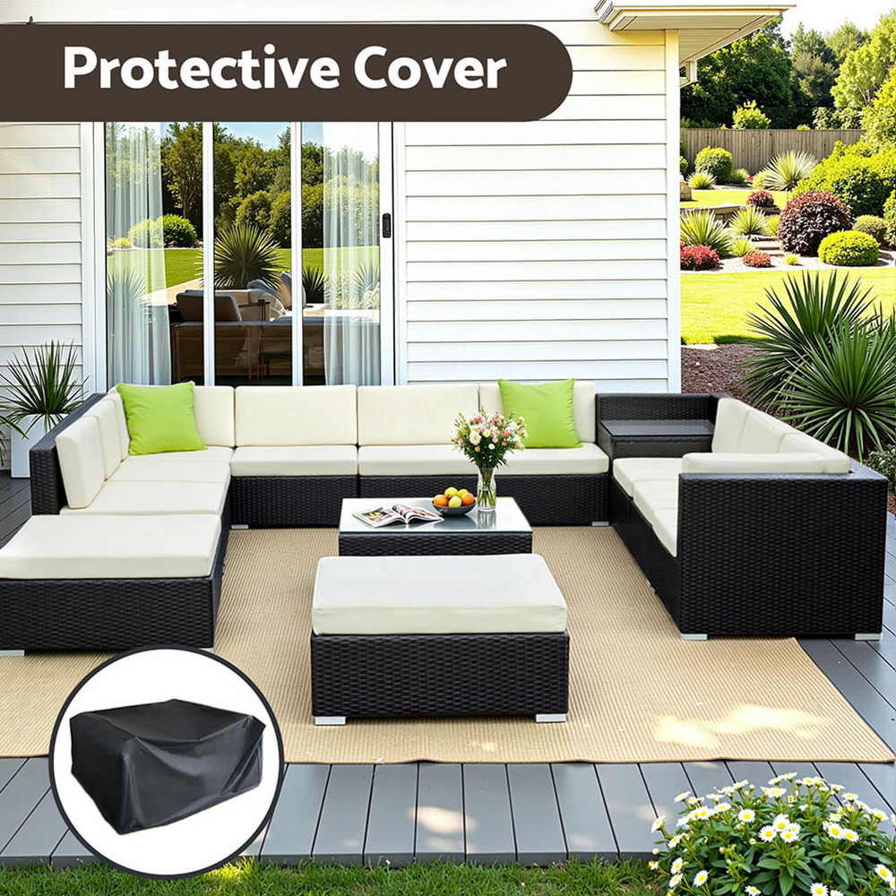 Gardeon 13-Piece Outdoor Wicker Sofa Set – Nice N Cheap Variety Store Outdoor Wicker Sofa Set