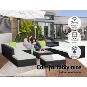 Gardeon 13-Piece Outdoor Wicker Sofa Set – Nice N Cheap Variety Store Outdoor Wicker Sofa Set