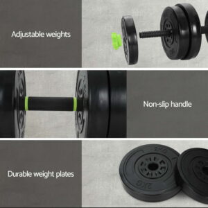Everfit 25Kg Adjustable Dumbbells Set Kettle Bell Weight Plates Barbells Gym – Nice N Cheap Variety Store Everfit 25Kg Adjustable Dumbbells Set Kettle Bell Weight Plates Barbells Gym - Image 5
