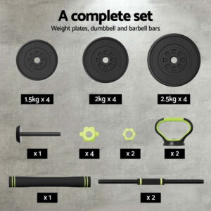 Everfit 25Kg Adjustable Dumbbells Set Kettle Bell Weight Plates Barbells Gym – Nice N Cheap Variety Store Everfit 25Kg Adjustable Dumbbells Set Kettle Bell Weight Plates Barbells Gym - Image 6