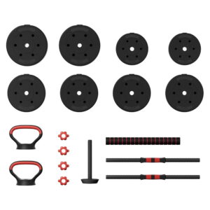 Everfit 40Kg Adjustable Dumbbells Set Kettle Bell Weight Plates Barbells Gym – Nice N Cheap Variety Store Everfit 40Kg Adjustable Dumbbells Set Kettle Bell Weight Plates Barbells Gym - Image 3