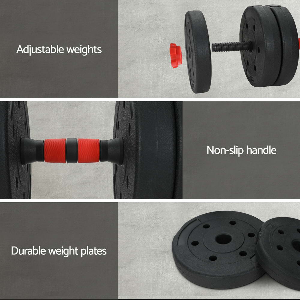 Everfit 40Kg Adjustable Dumbbells Set Kettle Bell Weight Plates Barbells Gym – Nice N Cheap Variety Store Everfit 40Kg Adjustable Dumbbells Set Kettle Bell Weight Plates Barbells Gym - Image 5